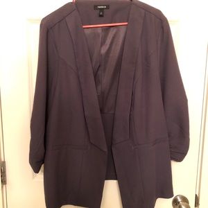 Purple-gray blazer